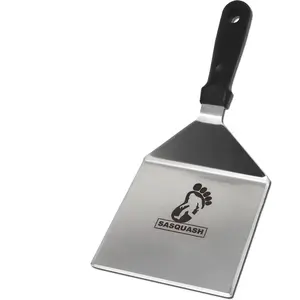 Sasquash Spatula, Stainless Steel Spatula, Mammoth Smash  Spatula For Kitchen Use, Extra Wide Ham Turner, Heavy Duty Flat Top Grill Tool, Kitchen Accessories, 6 x 5.5 Inch