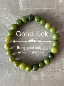 Handmade Green Aventurine Bracelet, Wealth Attraction Crystal for Business Success, Reiki Charged Healing Stone, Spiritual Good Luck Charm, Energy Bracelet