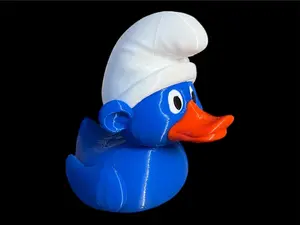 Smurf Duck 3D Printed Duck Collectible Plastic Figurine for Jeep Lovers