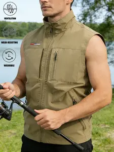 Multi-Pocket Tactical Vest for Men - Lightweight Outdoor Vest for Fishing, Hunting, Photography & Travel sport jacket