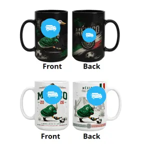 Mexico Football Duck Mug, Soccer Fan Coffee Cup, Funny Sports Ceramic Mug, Mexico Inspired Gift For Football Lovers
