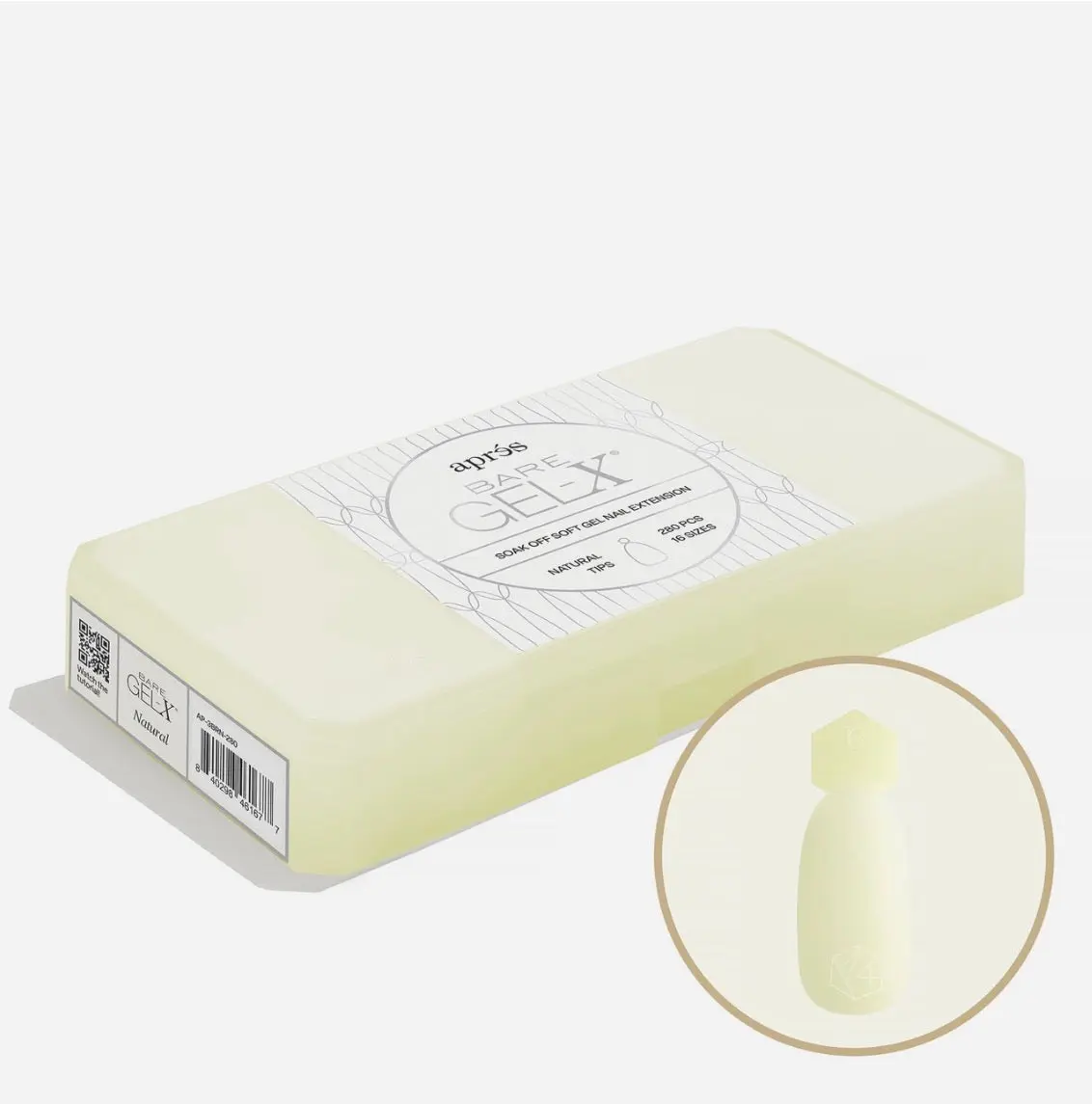 Apres Bare Gel-X Box of Tips (16 Sizes,280pcs )