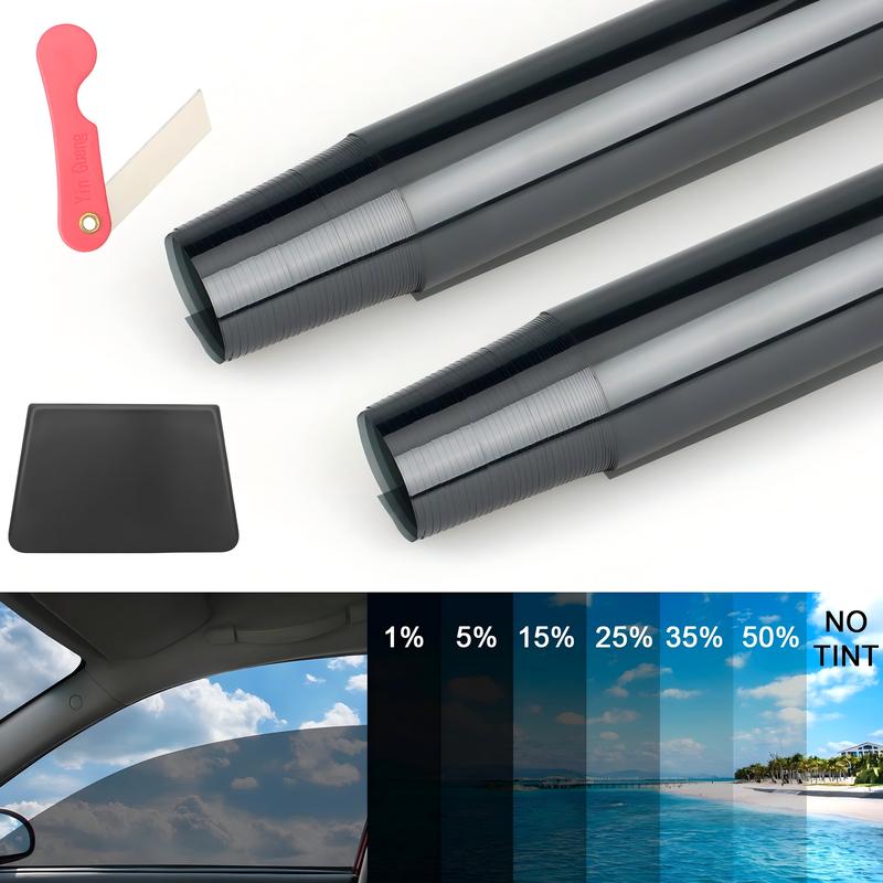 300CM Uncut Roll Window Tint Film 1% 5% 15% 20% 35% 50% 70% VLT 20" x 10ft Feet Car Home Office Glass