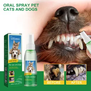 Pet Tooth Cleaning Spray Dog Mouth Fresh Teeth Clean Deodorant Oral Tartar Remover Teeth Stain Whitening Pet Oral Cleanse Liquid