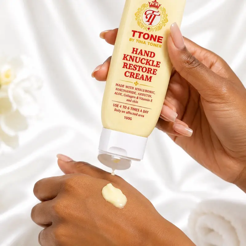 TTONE Hand & Knuckle Restore Cream | Niacinamide, Arbutin & Hyaluronic Acid | 100g Skin Repair
