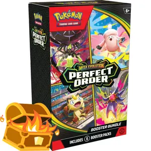 Pokémon TCG: Mega Evolution Perfect Order Booster Bundle - 6 Booster Packs for Collectors & Players