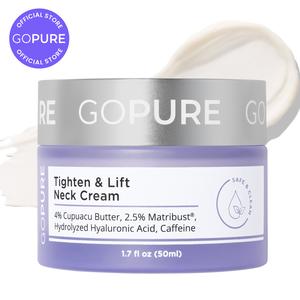 GOPURE Neck Cream Tighten & Lift Firming Cream for Crepey Skin