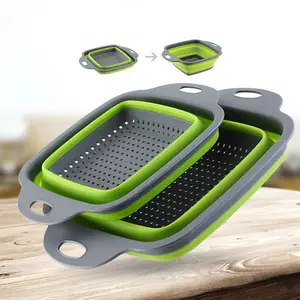 Transform your Kitchen with the Square Collapsible Silicone Colander