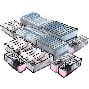Jeans Organization Storage Box Closet Organizer Clothing Organization System Drawer Organizers Cabinet Pants Storage Organizer 3Grids-Gray