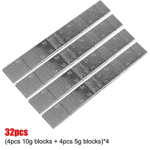 Universal For Car Motorcycle Bike Auto 32Pcs/lot Tire Adhesive Tyre Wheel Block Iron Balancer Tool Wheel Balance Weight 5g/10g