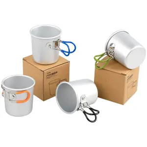 Foldable Aluminum Camping Cup – Portable Lightweight Coffee Mug for Outdoor Hiking, Backpacking, Travel & Survival Gear
