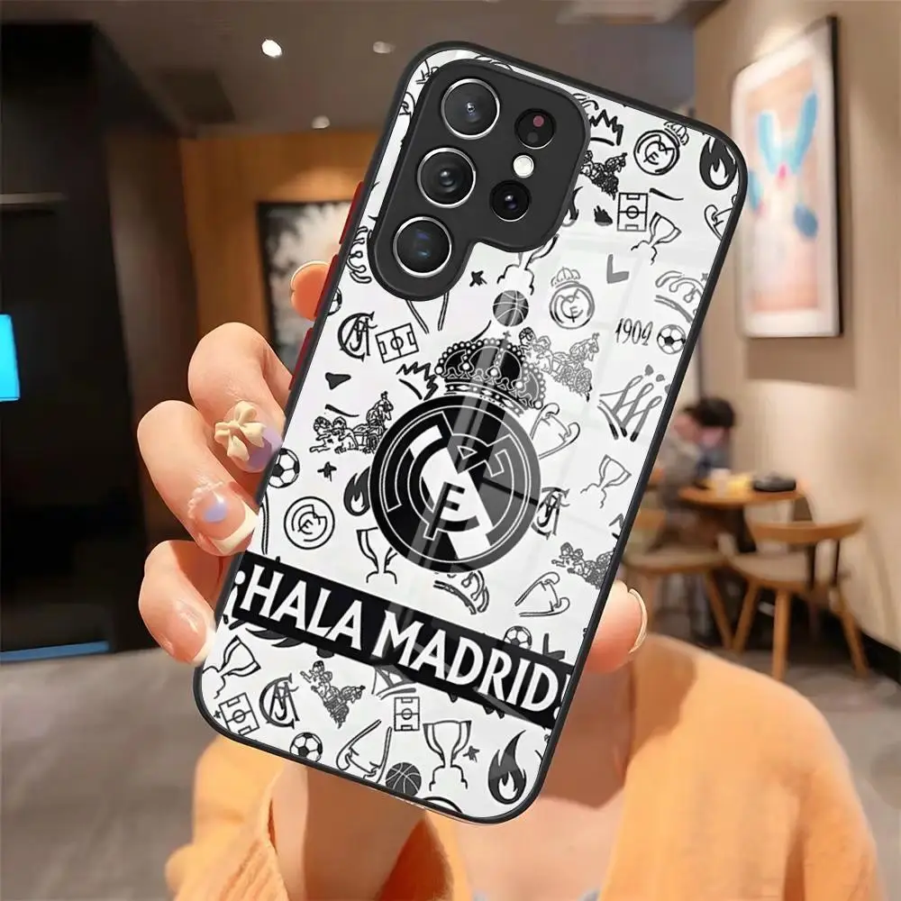 Fashion Football Phone Case For Samsung S26 S25 Ultra 24 23 22 21 Ultra Plus Fe 5G Plus A35 A25 Glass Cover