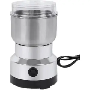 300g Grain Mill Grinder, 304 Stainless Steel Grain Mill High Speed Commercial Spice Grinder, Ultrafine Grain Household Flour Mill, Kitchen