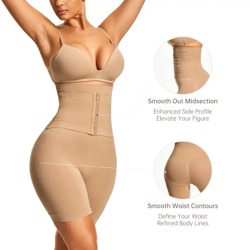Product Introduction of VVL Holiday Haul Belt Waist Shapewear for Women Tummy Control Butt Lift Seamless Shorts for Easy Bathroom Wear Compression Basic Minimalist Style 7
