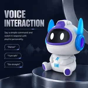 AI Companion Robot, Desk-Size Delight Smart Interactive Talking Toy, Voice Control STEM Learning Buddy, Screen-Free Aesthetic Gift for Girls Boys