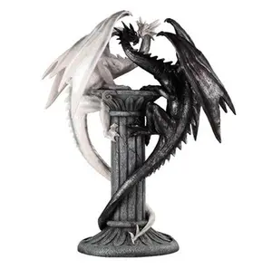 Large-Scale Black & White Dragons - G.S.C. Collectible Figurine