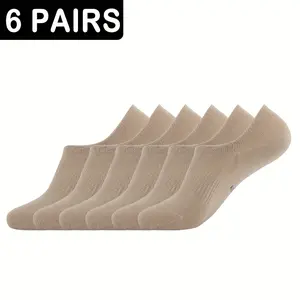 6 Pairs 98% Cotton Of No Show Socks Women'S And Men'S Low Cut Ankle Short Athletic Running Novelty Casual Invisible Liner Socks