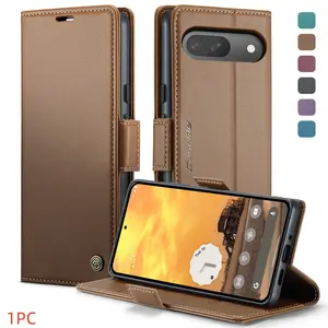 For Pixel 10 Pro Xl/9 Pro Xl/8 Pro/7a Phone Case, Rfid Shield, Durable Stand, Magnetic Clip, Shockproof, Wallet Style, Unisex