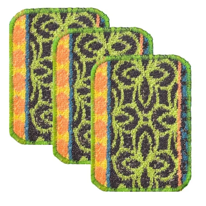 Vogue Skrubba Eco-Friendly Skrub Cloth 3PK Note: Designs are random