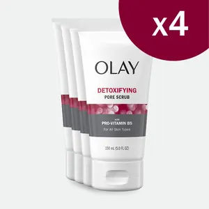 4 Pack Detoxifying Pore Scrub with Pro-Vitamin B5