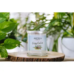 Cozy Cabin Wood Wick Soy Wax Candle