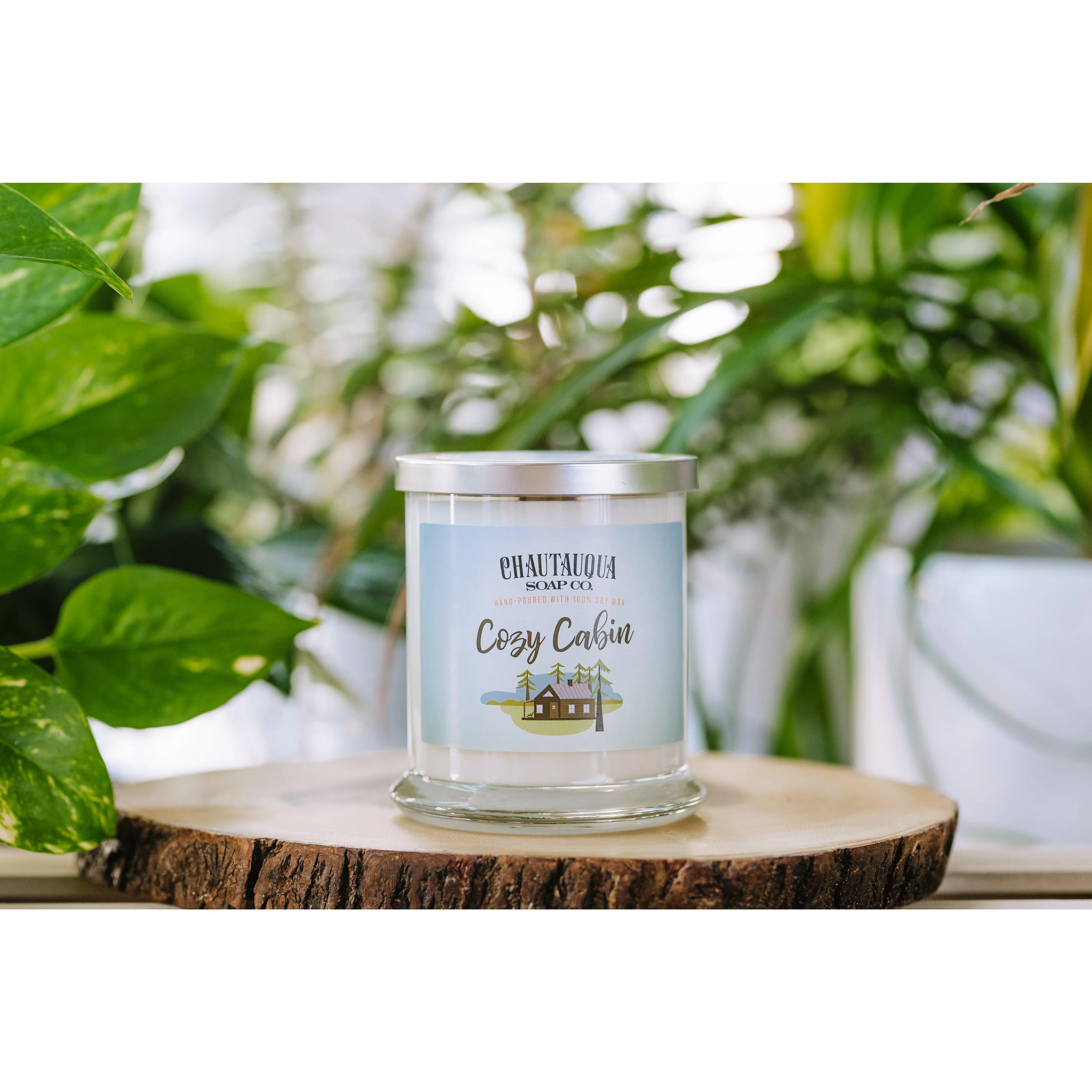 Cozy Cabin Wood Wick Soy Wax Candle