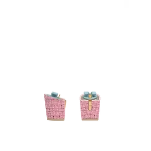 Block Heel Kit 3 Pink Tweed - Final Sale