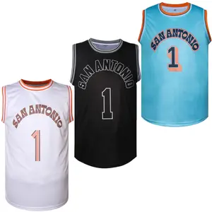 Men’s #1 Basketball Jersey embroidery Sleeveless Vest 3 Classic Colorways Quick-Dry Sports Shirt for Basketball Match Days & Casual Wear Comfortable Fan Apparel