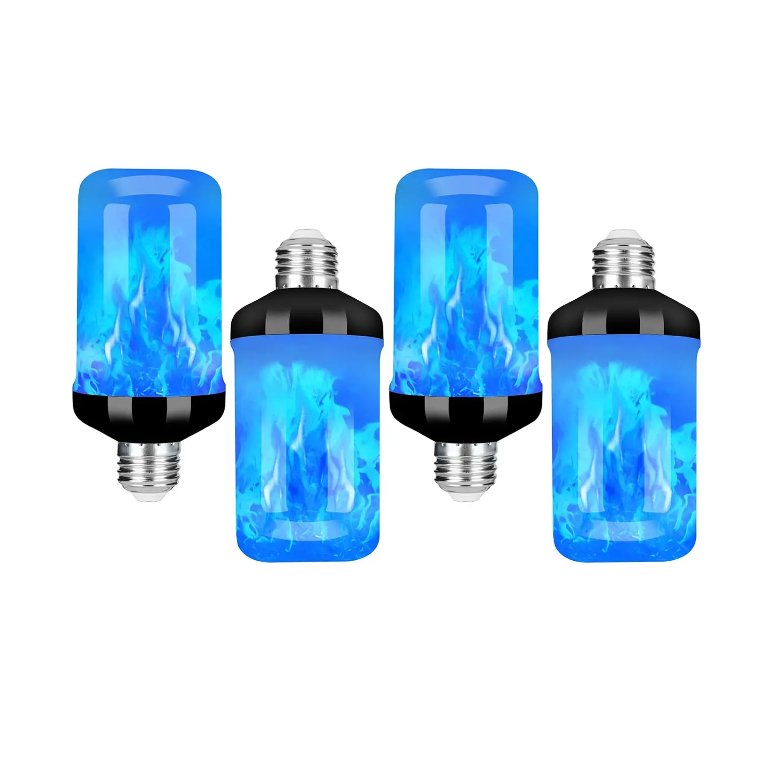 LED Flame Light Bulb with Inverted Effect, E27 Base Flashing Lamp, Led Mood Lighting for Halloween Christmas Outdoor Indoor Home Decoration, Flickering Flame Bulbs, Decorative Led Light