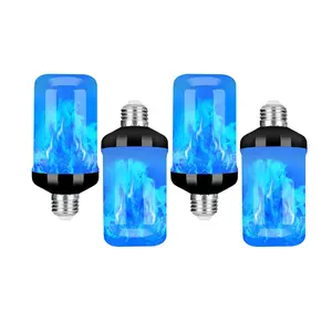 LED Flame Light Bulb with Inverted Effect, E27 Base Flashing Lamp, Led Mood Light for Halloween Christmas Outdoor Indoor Home Decoration