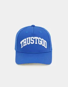 Unisex Cotton Twill Baseball Hat - Premium Twill Fabric, Embroidered Logo, Adjustable Strap, Deep Blue, Ideal for Warm Weather