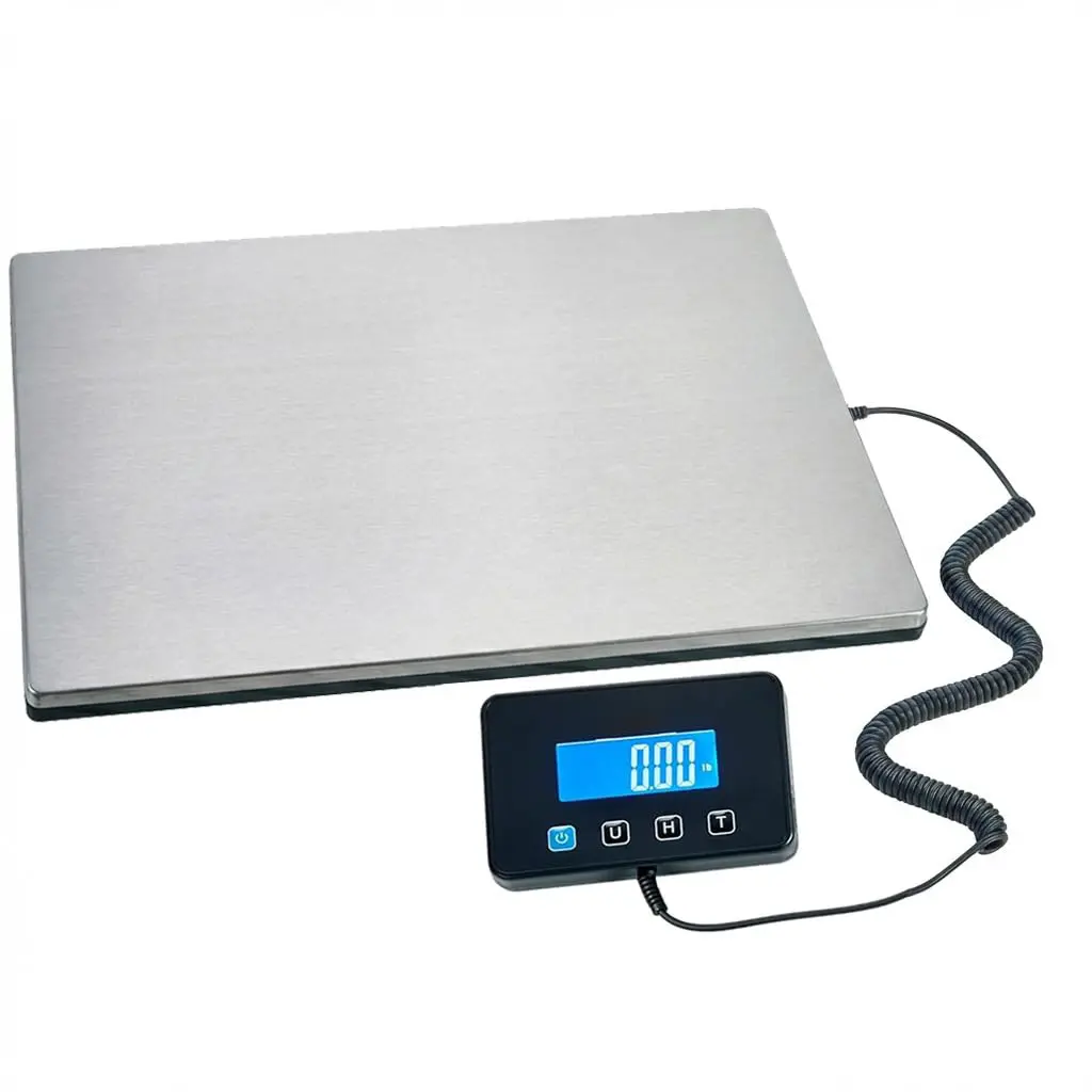 Digital Postal Shipping Scale, 440lb Heavy Duty Stainless Steel Postal Scale with Hold and Tare Function for Packages, Luggage, Post, Office, Home, Warehouse, Business, Shipping Package Scale, Postage Scale, Postal Scale, Luggage Scale