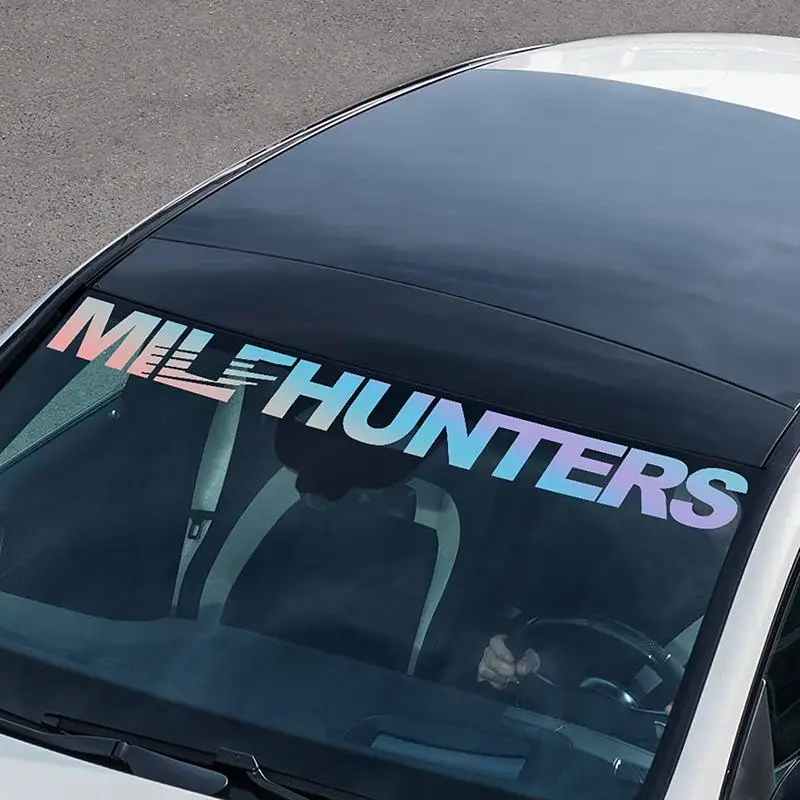 Letter Pattern Car Window Sticker, Waterproof Non-fading Decorative Sticker, Car Exterior Accessories