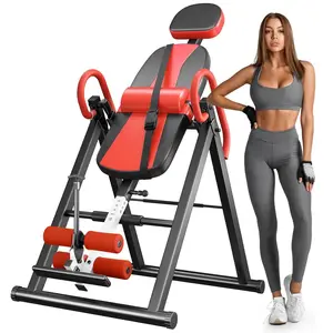 YOLEO Gravity Heavy Duty Inversion Table for Pain Relief Therapy with Headrest & Adjustable Protective Belt Back Stretcher Machine Home Workout Equipment Home Gym System