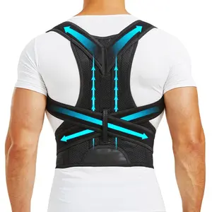 Unisex Posture Corrector - (Order A Size Up) Lumbar Support and Upright Back Brace Posture Corrector for Back Posture Improvement and Neck and Back Slimming Posture Support Vest Healthcare Tool adjustable shoulder posture brace