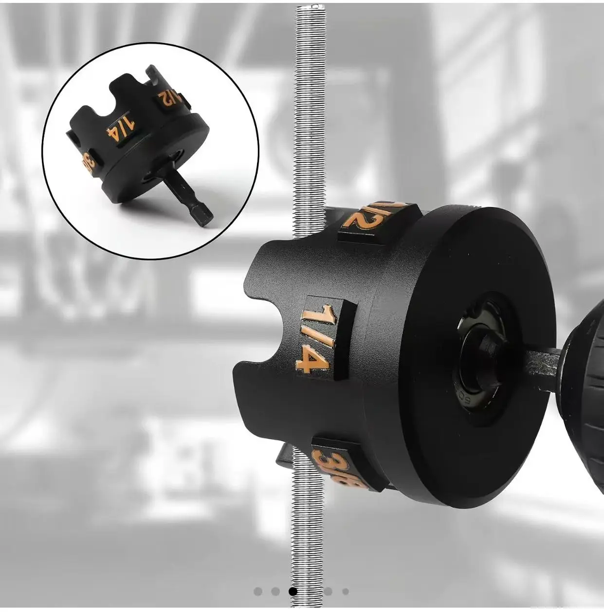 Nut Zipper Drill Attachment for Fast Nut and Bolt Removal, Aluminium Alloy Hex Shank Nut Driver for 1/4", 3/8", and 1/2" Threaded Rods, Nut Remover Bolt Extractor Tool for Conduit Racks, Strut Systems