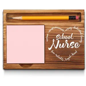 School Nurse Gifts Appreciation Thank You Gifts for School Nurse Office Desk Decor Self-Stick Note Pad Holders
