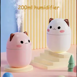 Air Humidifier Cute Cat Ultra-Silent USB Office Household Bedroom Car Aromatherapy Air Purifier With Led Cool Mist Spray