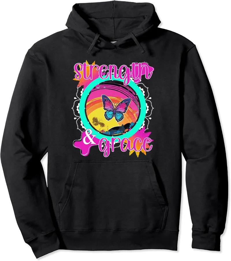Rainbow Butterfly Simply Kind Southern Colors Comfort Pullover Hoodie - Nicholasj Shop 20B0CNV7S9DT