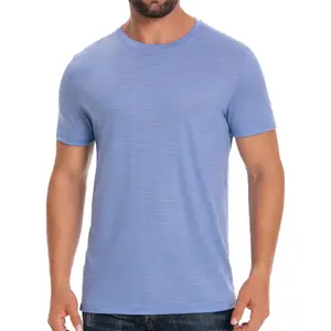 Merino Wool T-Shirt Mens - Short Sleeve Undershirt Lightweight Thermal Base Layer Crew Neck Tank Tops