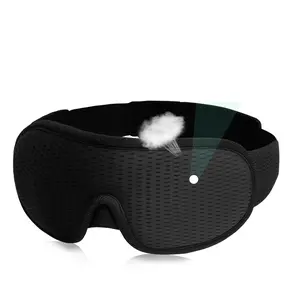Blackout Eye Mask for Sleeping, 3D Contoured Cup No Pressure Sleep Mask with Adjustable Strap, Ultra-Thin Sides Breathable Lightweight Soft Eye Cover for Men Women Home Travel Airplane Party Gift Christmas gift