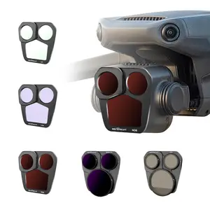 MECO Filters for DJI Mavic 3 4 Pro UV CPL ND8 ND16 ND32 ND64 ND1000 Black Softt 1/4 Light Pollution Filter ND+PL Filter Set Professional Aerial Drone Accessories Lens Protection ND Filter Stacking