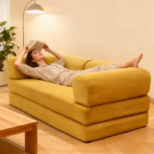PopupSofa Teddy Sofa Bed Compressed Sofa | Breathable Soft  Easy to install convenient to move for Living Room Apartment Office