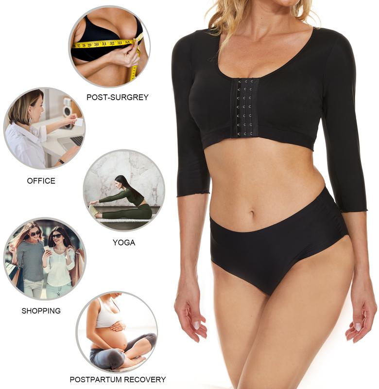 Arm Shaper for Women Post Surgery Arm Lipo Compression Sleeves Slimming Arm Faja Front Closure Shapewear Bra Arm Shaper for Women Post Surgery Arm Lipo Compression Sleeves Slimming Arm Faja Front Closure Shapewear Bra