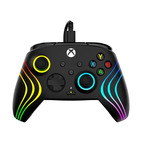 Turtle Beach Afterglow Wave Wired Gamepad for Xbox & PC, Console Accessories with 8-Zone Customizable RGB Lighting, Adjustable Mappable Buttons, Hall-Effect Hair Triggers, Quick Remaps, Fast Mic Mute, Control Hub Companion App, Gamer Stuff