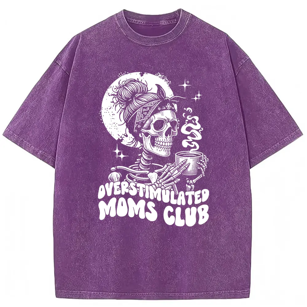 Washed T-shirt-Purple