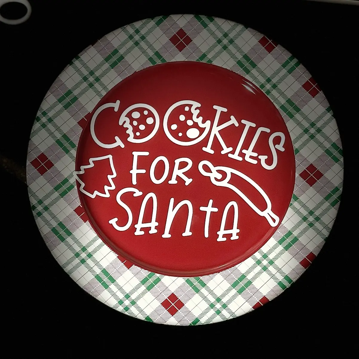 “Cookies for Santa” plates