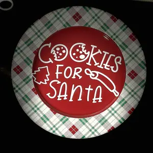 “Cookies for Santa” plates