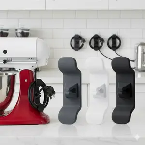 Strong Adhesive Cable Clips Cord Organizers, Cord Concealers, Cable Management for Kitchen Appliances Anti-Slip Cord Holders Cable Concealer Cord Hiders Multipurpose Cord Fasteners Hide Cords No Drilling Wall Mount
