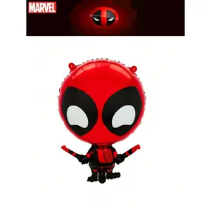 Marvel Spider-Man & Deadpool Balloons, Officially Licensed Avenger Theme Decorations, Perfect for Kids' Birthdays & Parties